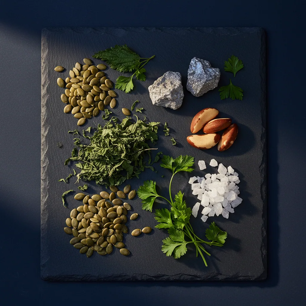Naturlige ingredienser til Alpha Drive: græskarfrø, brændenælderod, zink, selen og magnesium